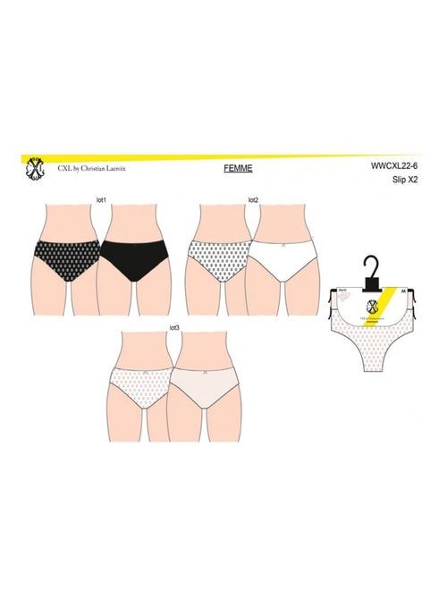 Culotte CXL By LACROIX X6 - Pack de 6 - Kiabi