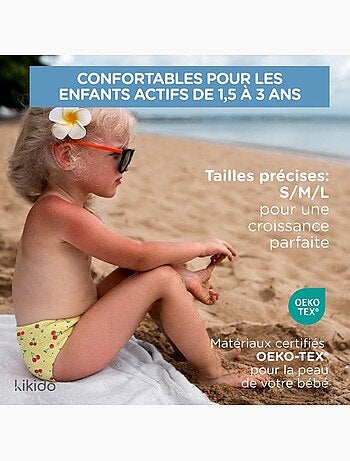 Culotte d’apprentissage lavable en coton absorbant anti-fuites - kikido
