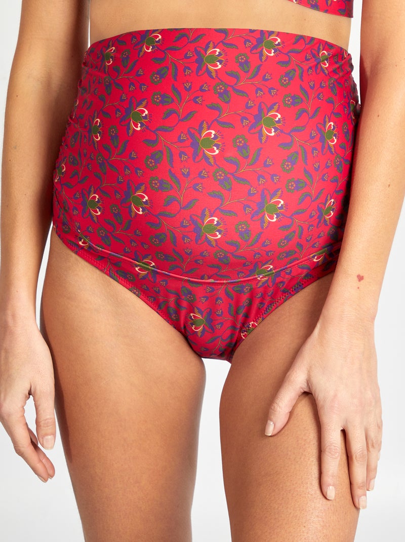 Culotte de bain à fleurs Rose - Kiabi