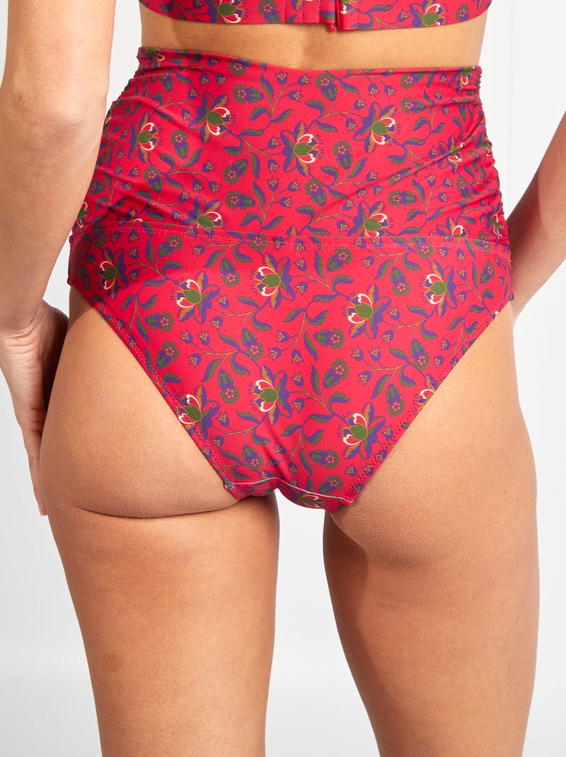 Culotte de bain à fleurs Rose - Kiabi
