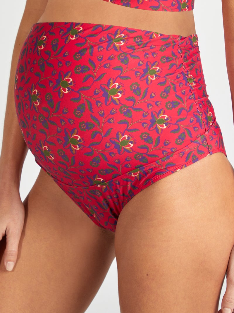 Culotte de bain à fleurs Rose - Kiabi