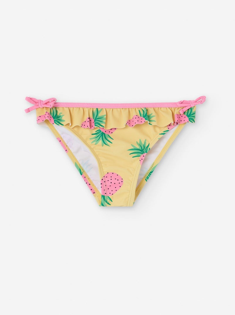 Culotte de Bain à Volants Jaune clair - Kiabi