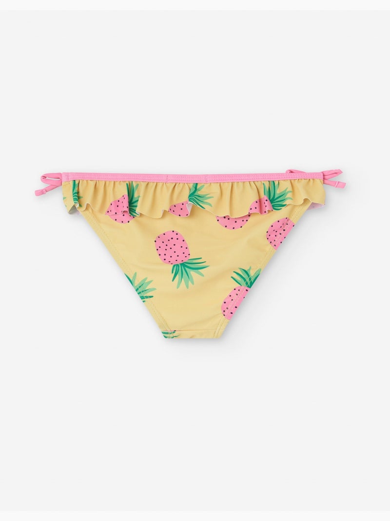 Culotte de Bain à Volants Jaune clair - Kiabi