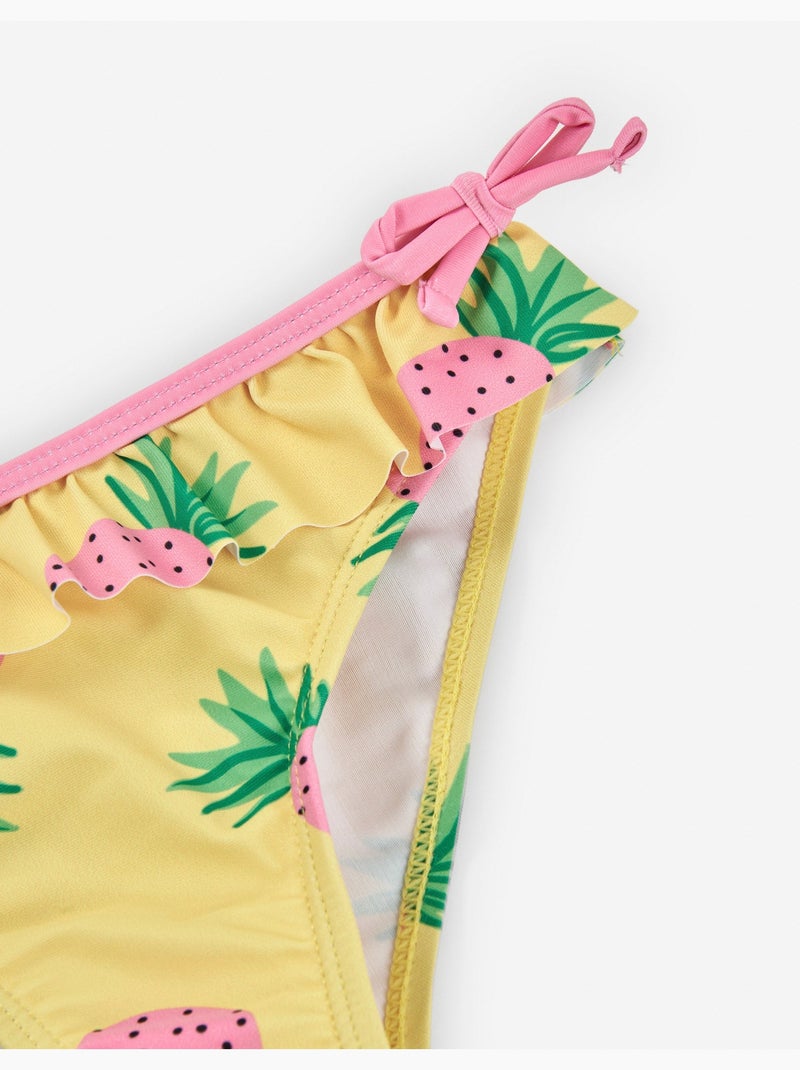 Culotte de Bain à Volants Jaune clair - Kiabi