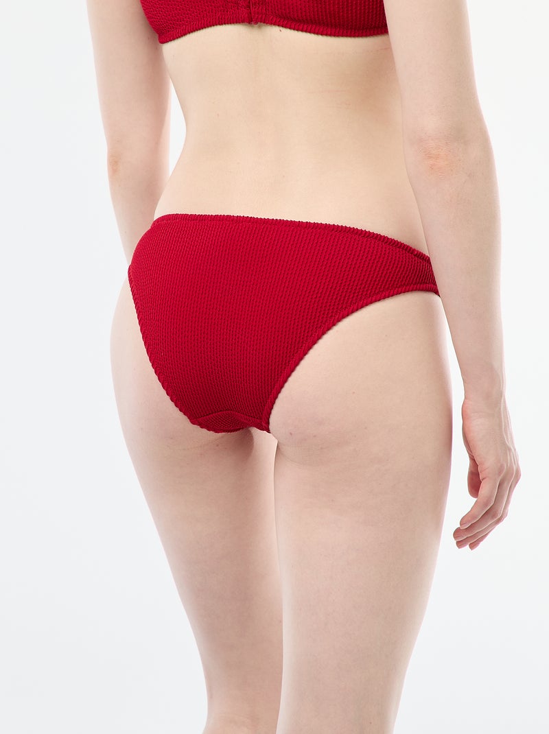Culotte de bain avec anneau Rouge - Kiabi