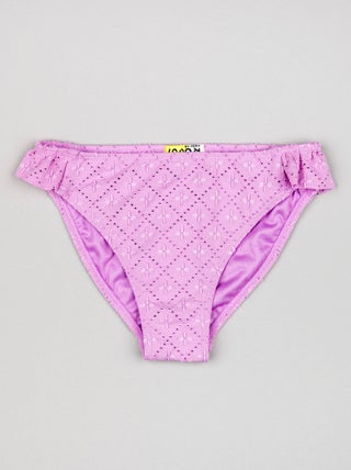 Culotte de Bain avec Broderie Anglaise avec Volants