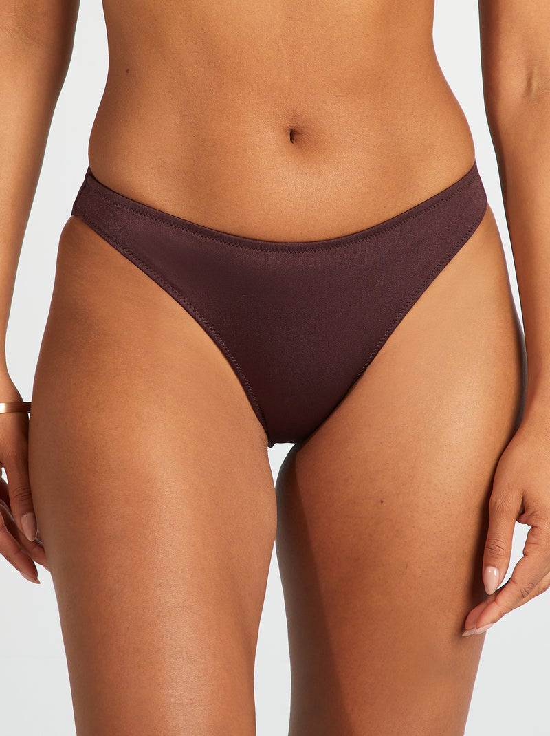 Culotte de bain basique Prune - Kiabi