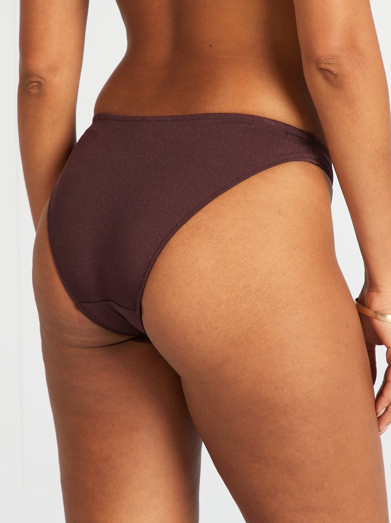 Culotte de bain basique Prune - Kiabi