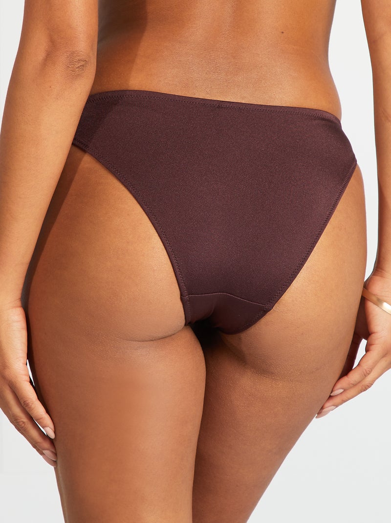 Culotte de bain basique Prune - Kiabi
