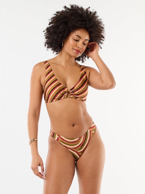Culotte de bain en microfibre imprimée - Kiabi