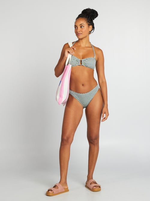 Culotte de bain imprimé géométrique - Kiabi