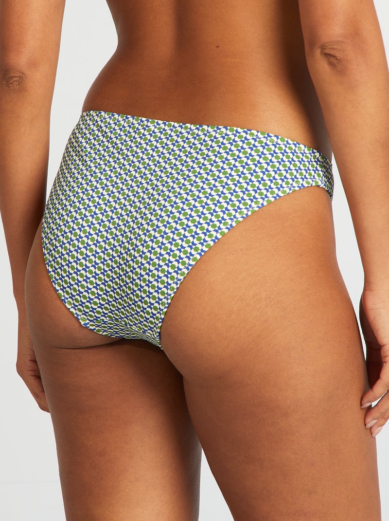Culotte de bain imprimé géométrique Vert/bleu - Kiabi