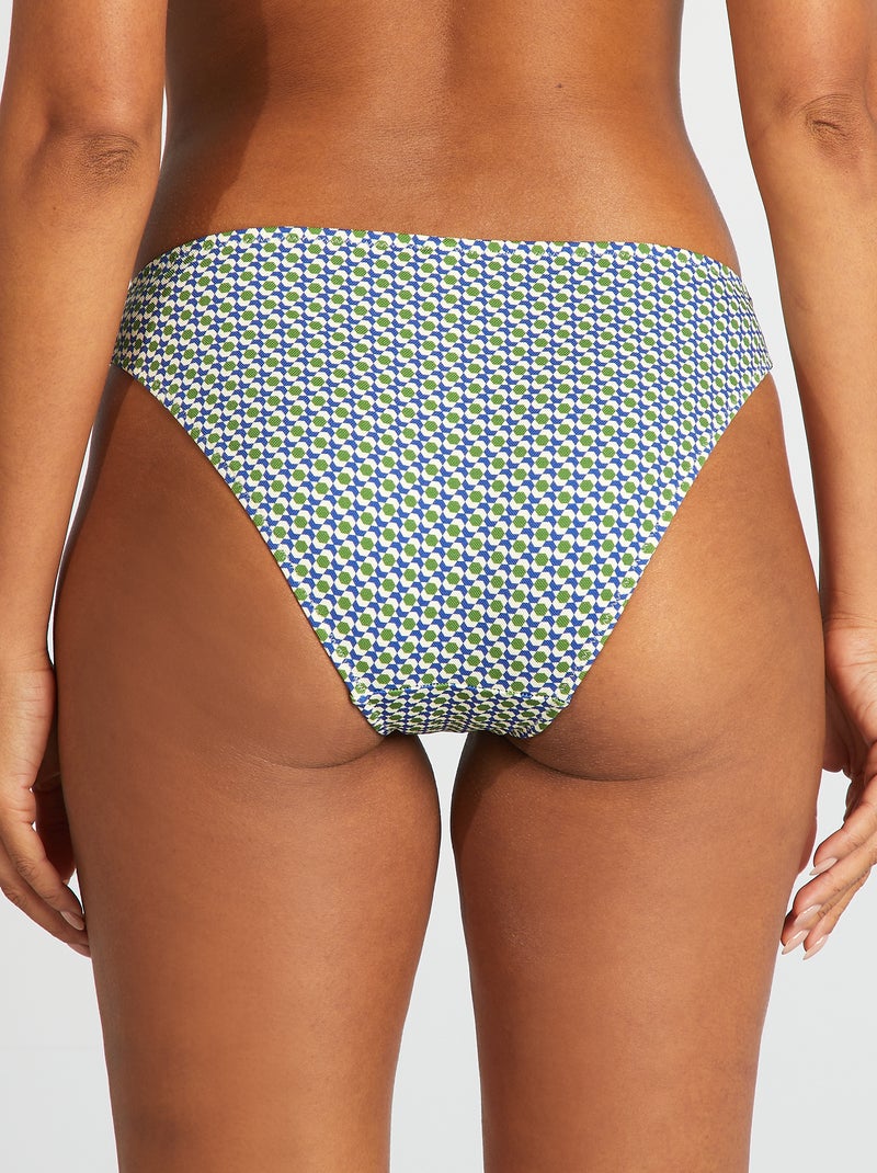 Culotte de bain imprimé géométrique Vert/bleu - Kiabi