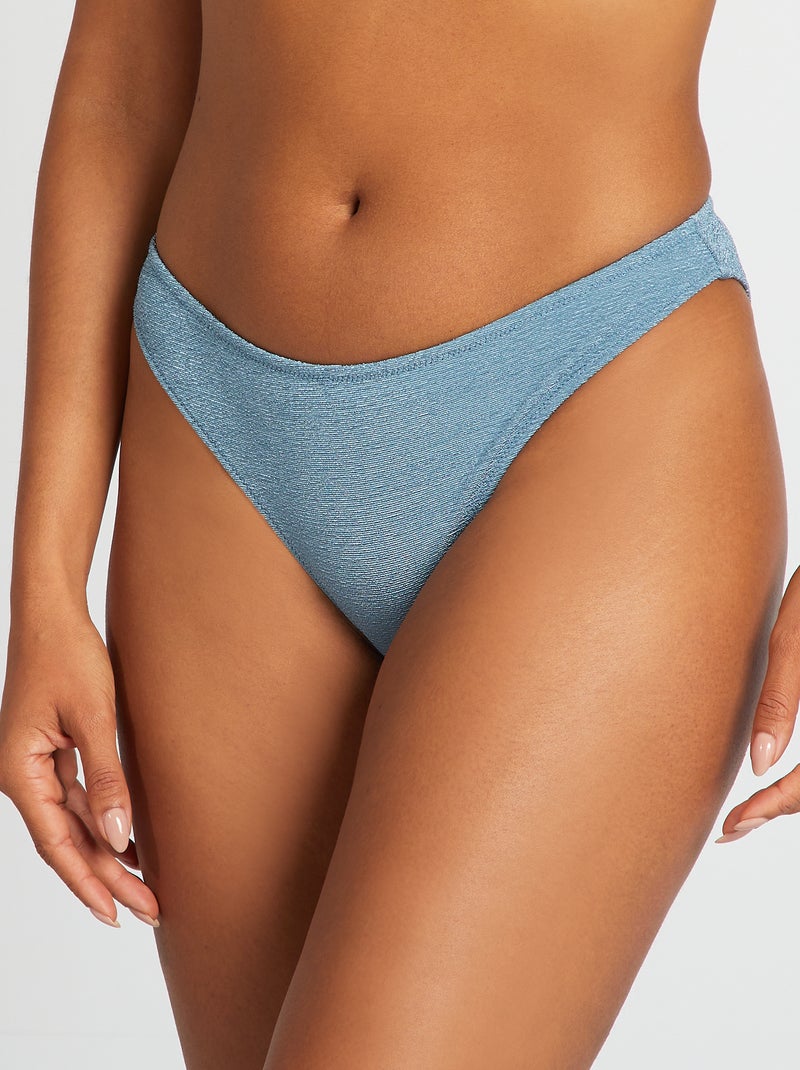Culotte de bain matière texturée Bleu - Kiabi