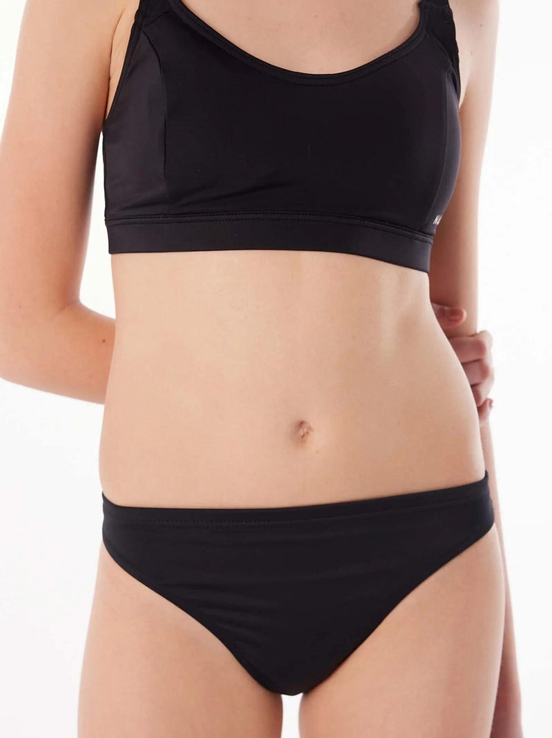 Culotte de Bain Menstruel Bikini ado Noir Noir - Kiabi
