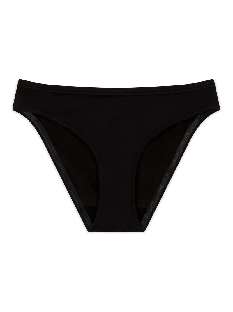 Culotte de Bain Menstruel Bikini adulte Noir Noir - Kiabi