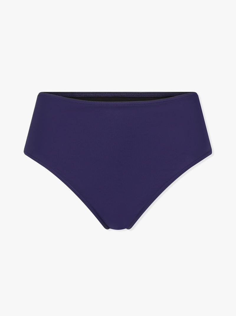 Culotte de Bain Menstruel taille haute - Flux moyen Bleu marine - Kiabi