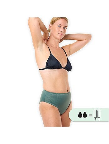 Culotte de Bain Menstruel taille haute - Flux moyen