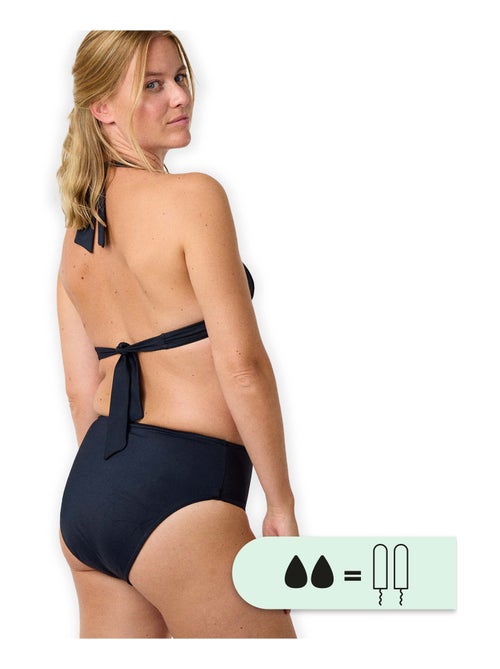 Culotte de Bain Menstruel taille haute - Flux moyen - Kiabi