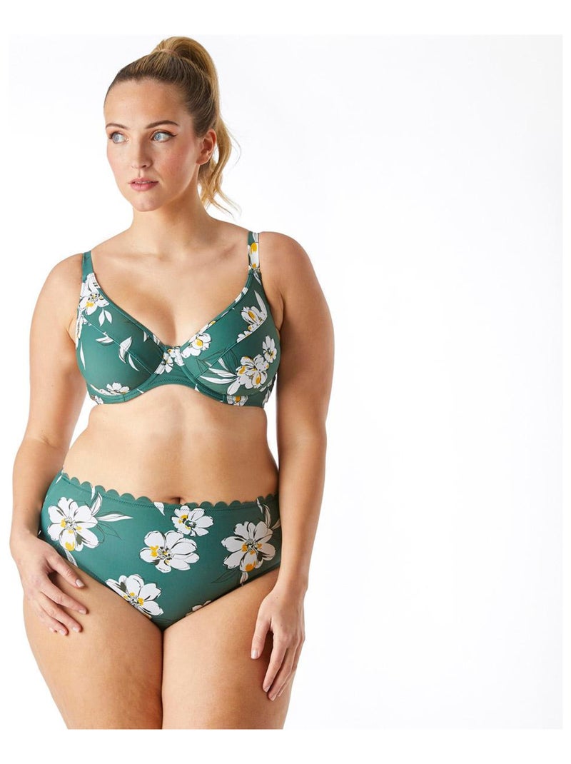 Culotte de bain taille haute BAHIA - Brigitte Bardot Bain Vert - Kiabi