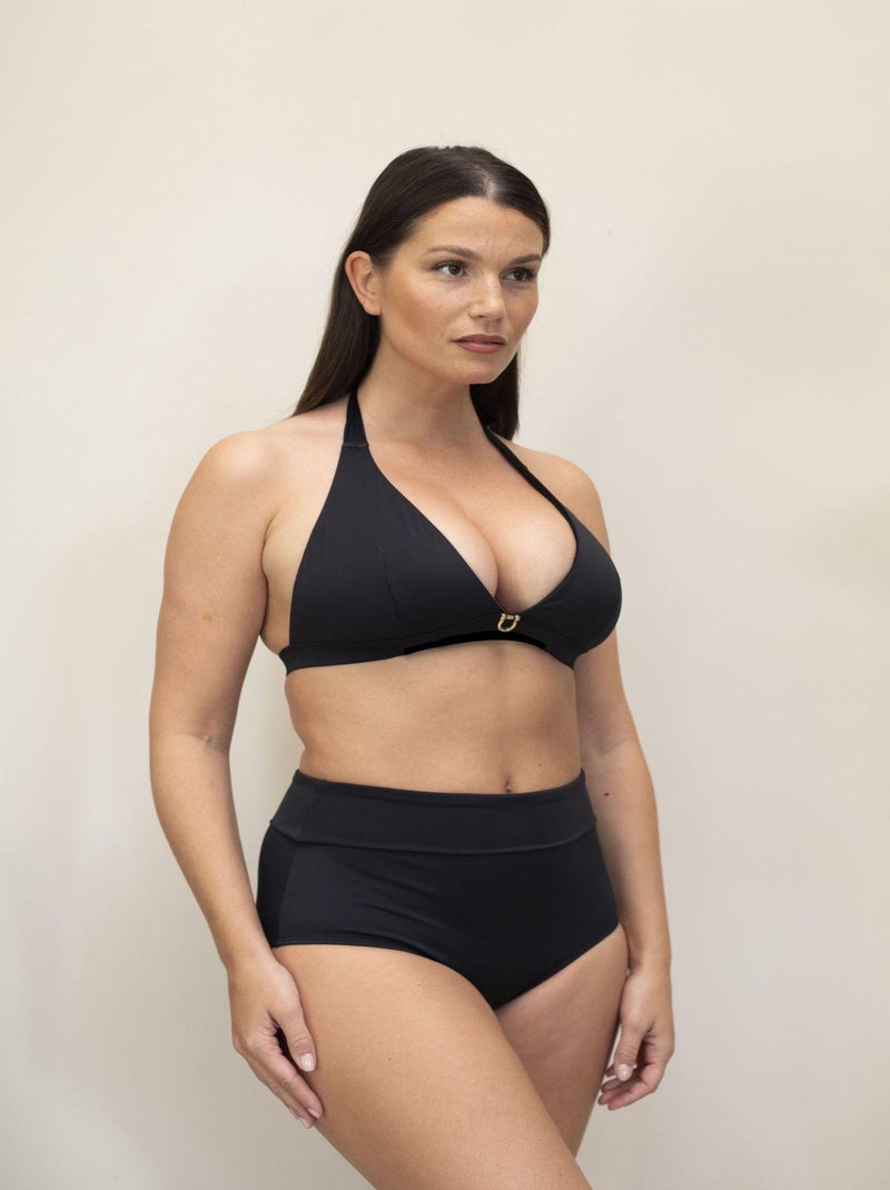 Culotte De Bain Taille Haute Cloe | Gerard Pasquier Noir - Kiabi