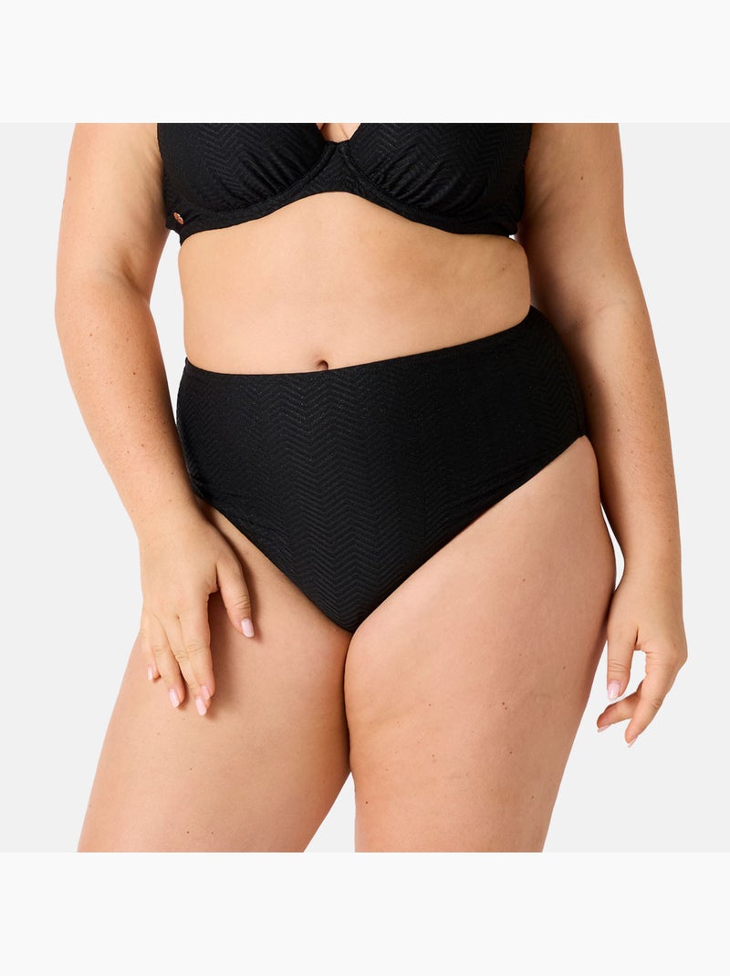 Culotte de bain taille haute DESINVOLTE - Brigitte Bardot Bain Noir - Kiabi