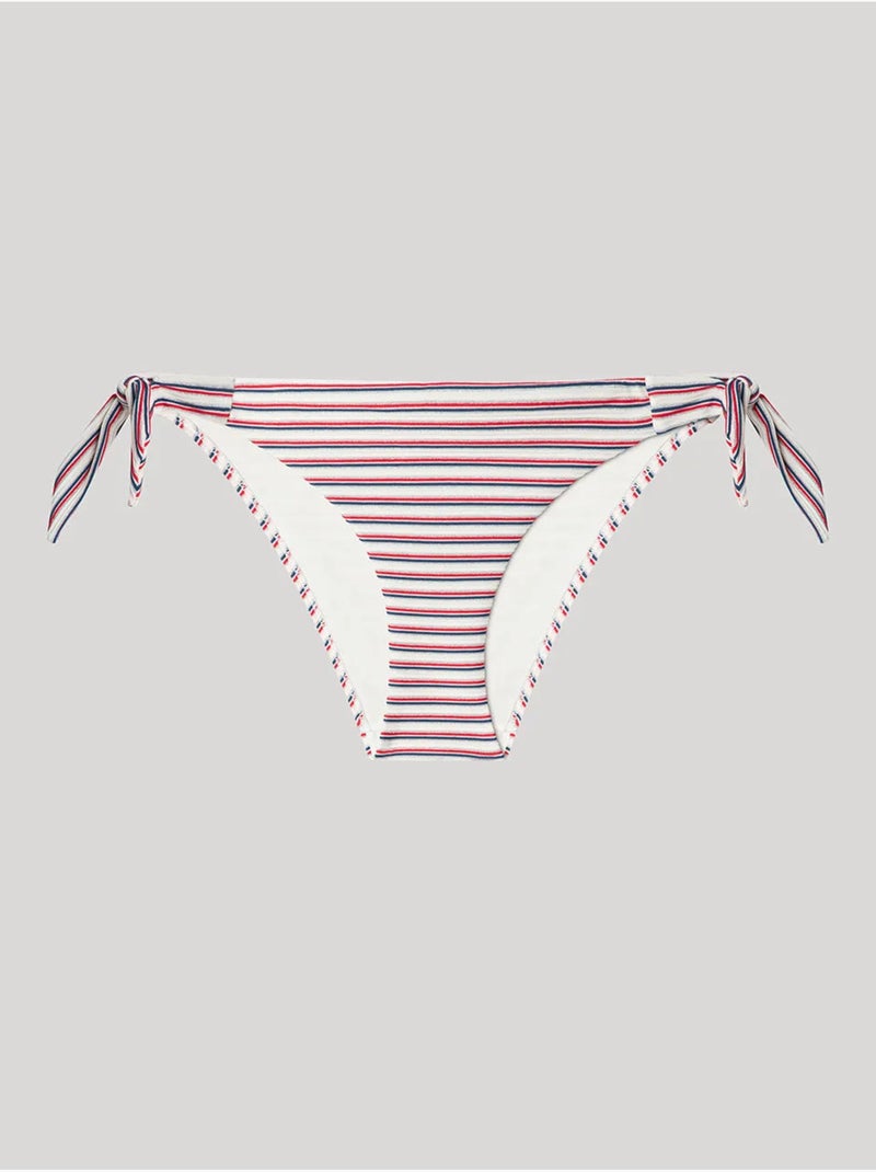 Culotte de bikini ajustable à rayures imprimées Multicolore - Kiabi