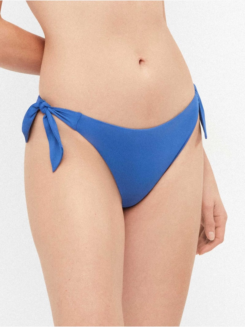 Culotte de bikini ajustable sur les côtés Bleu - Kiabi