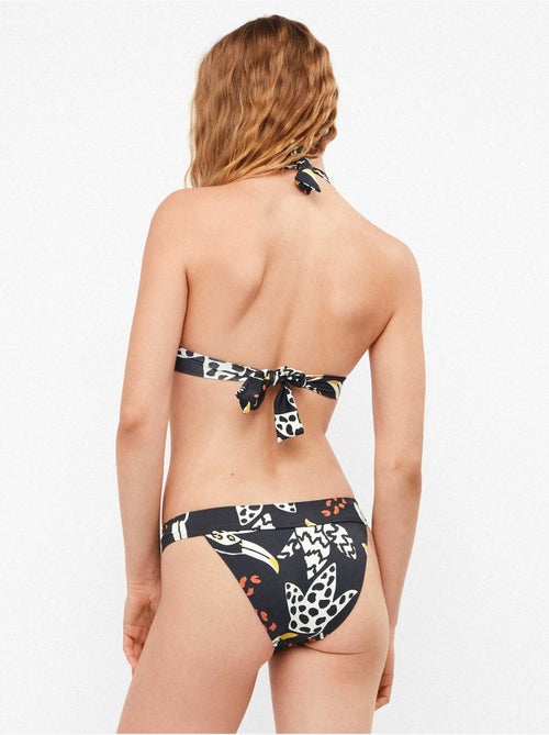 Culotte de bikini avec détail à la taille et imprimé tropical - Kiabi Culotte de bikini avec détail à la taille et imprimé tropical - Kiabi
