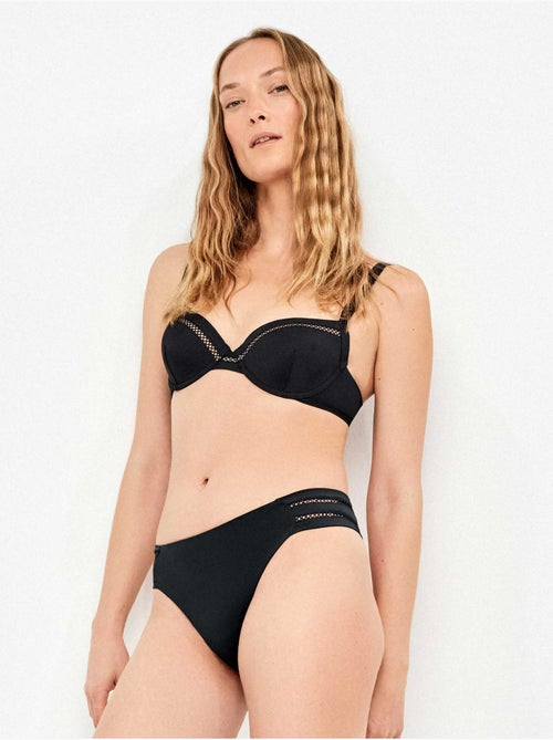 Culotte de bikini avec détail ajouré sur les côtés - Kiabi Culotte de bikini avec détail ajouré sur les côtés - Kiabi
