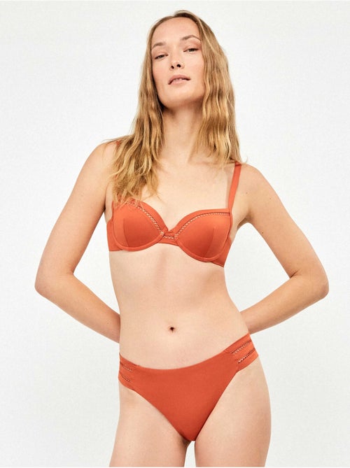 Culotte de bikini avec détail ajouré sur les côtés - Kiabi Culotte de bikini avec détail ajouré sur les côtés - Kiabi