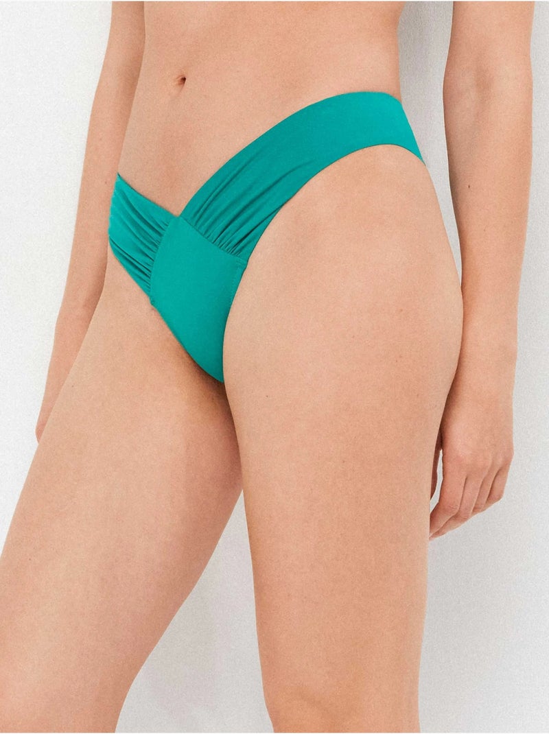 Culotte de bikini brésilien coupe v Bleu Vert - Kiabi