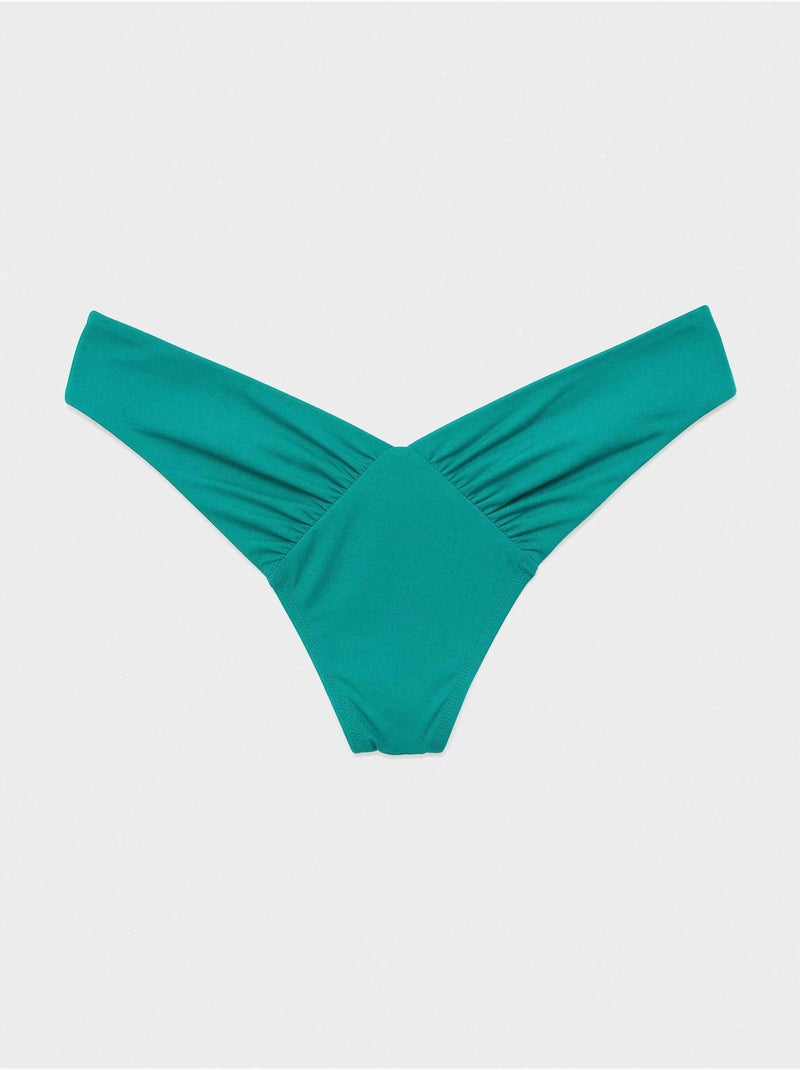 Culotte de bikini brésilien coupe v Bleu Vert - Kiabi