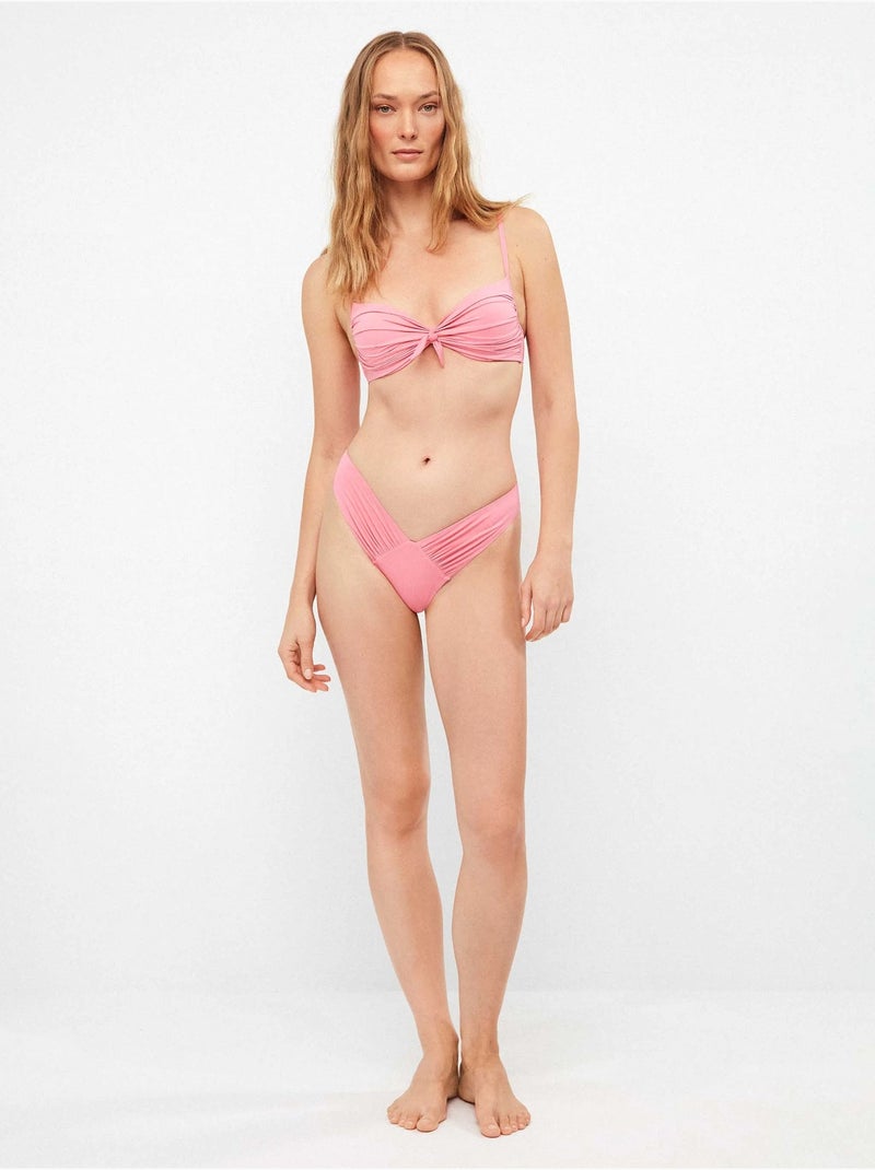 Culotte de bikini brésilien coupe v Rose - Kiabi