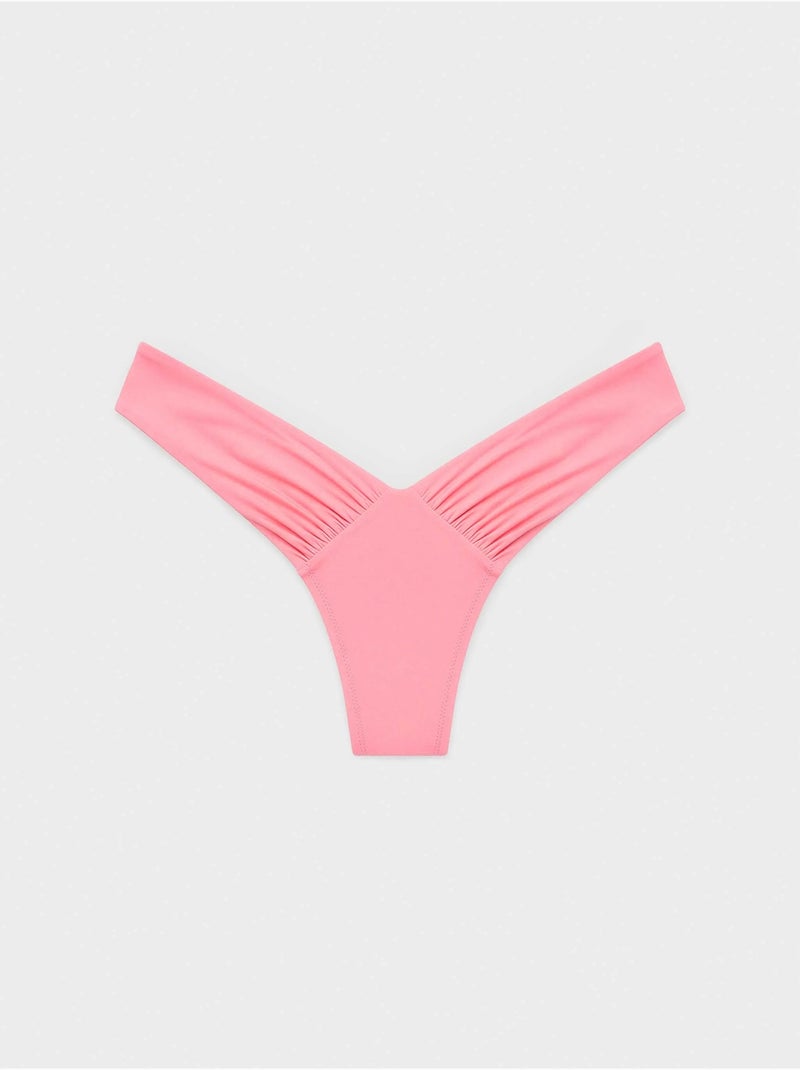 Culotte de bikini brésilien coupe v Rose - Kiabi
