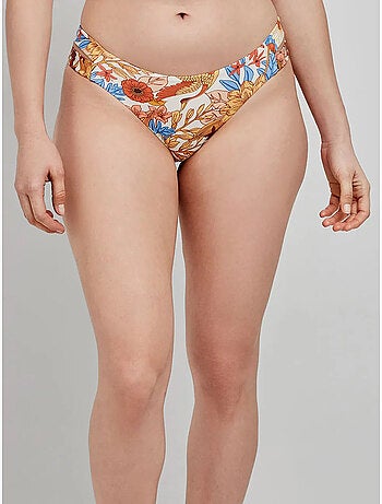 Culotte de bikini classique à imprimé floral rétro