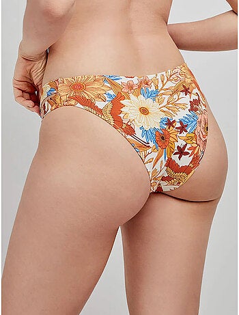 Culotte de bikini classique à imprimé floral rétro