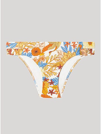 Culotte de bikini classique à imprimé floral rétro