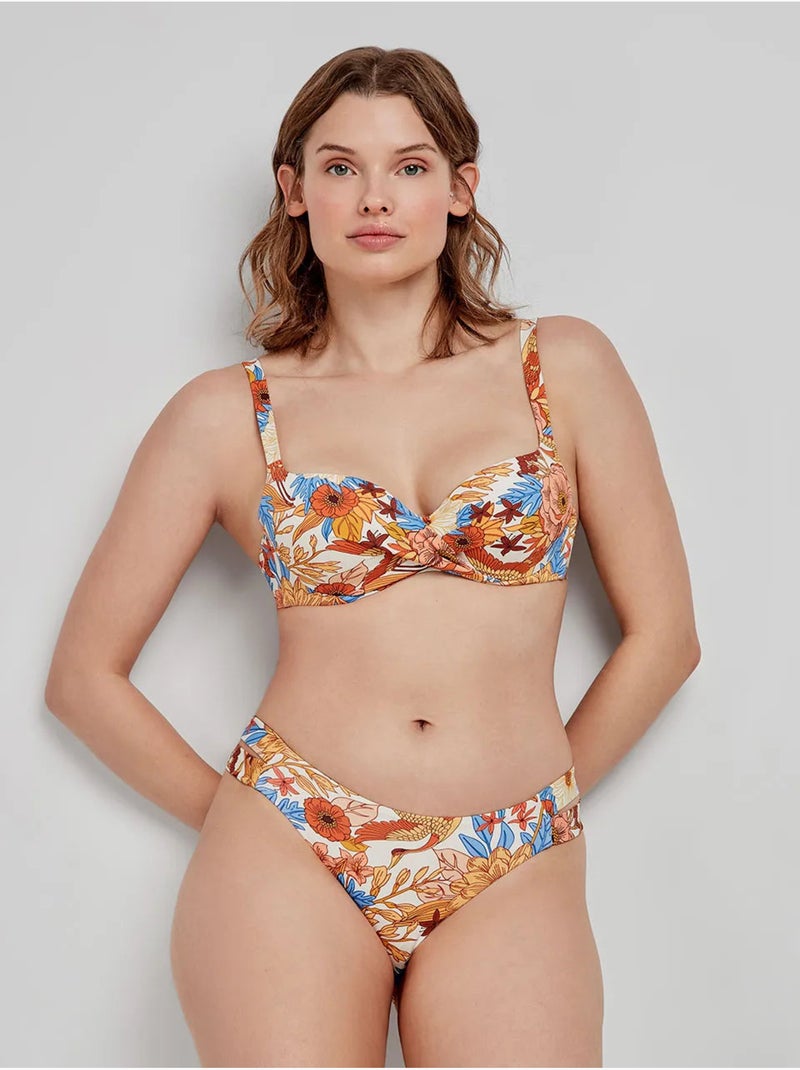 Culotte de bikini classique à imprimé floral rétro Multicolore - Kiabi