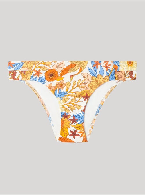 Culotte de bikini classique à imprimé floral rétro - Kiabi Culotte de bikini classique à imprimé floral rétro - Kiabi