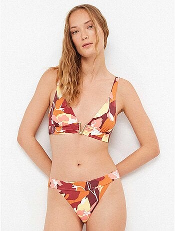 Culotte de bikini classique à imprimé géométrique rétro