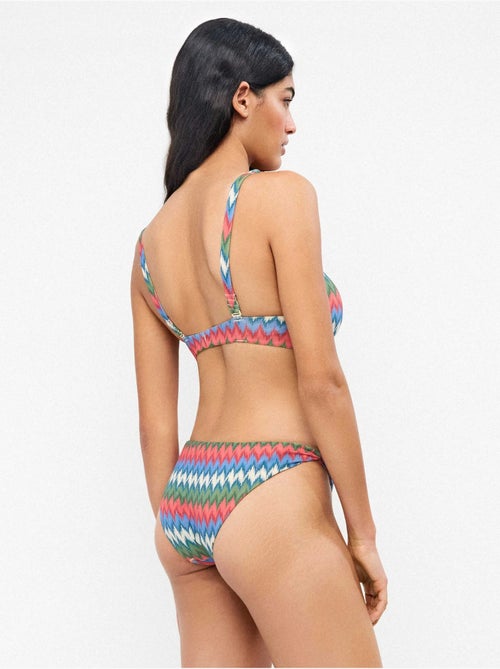 Culotte de bikini classique imprimé zig zag - Kiabi Culotte de bikini classique imprimé zig zag - Kiabi