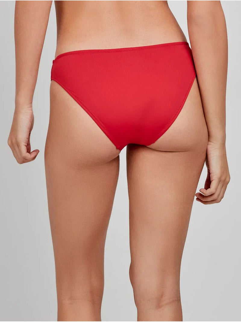 Culotte de bikini classique Rouge - Kiabi