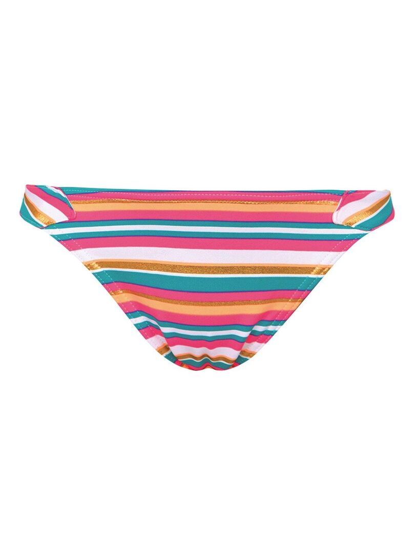 Culotte de bikini échancrée Beach candy Multicolore - Kiabi