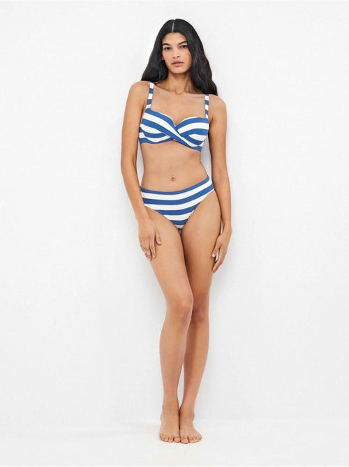 Culotte de bikini en tissu à rayures tissées - Kiabi Culotte de bikini en tissu à rayures tissées - Kiabi