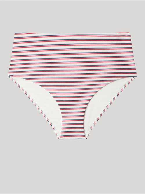 Culotte de bikini haut à rayures imprimées - Kiabi Culotte de bikini haut à rayures imprimées - Kiabi