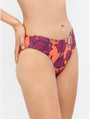 Culotte de bikini haut imprimé