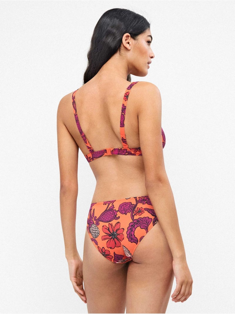 Culotte de bikini haut imprimé Multicolore - Kiabi