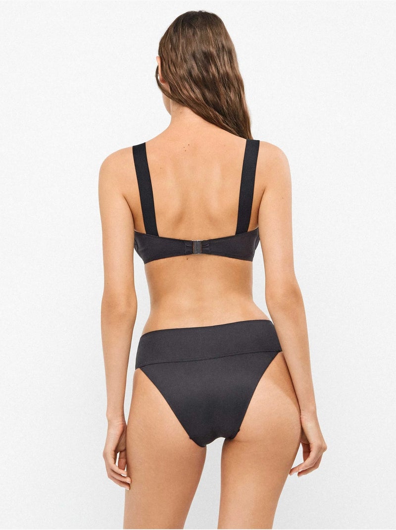 Culotte de bikini high tech Noir - Kiabi