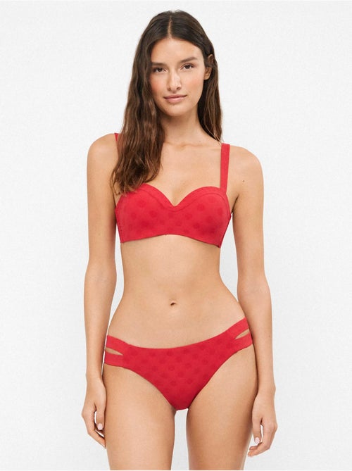 Culotte de bikini jacquard à pois - Kiabi Culotte de bikini jacquard à pois - Kiabi